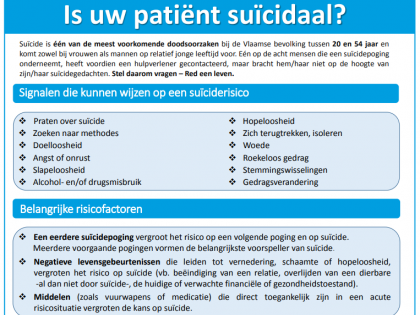 Postercampagne ter preventie van suïcide