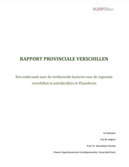 Rapport provinciale verschillen